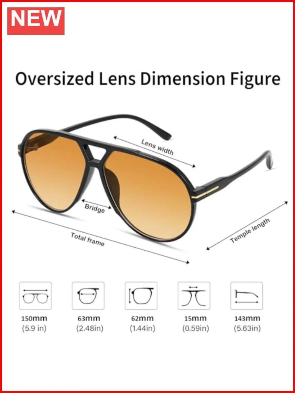Oversized Retro Aviator Sunglasses Women Men Classic 70s Vintage Style Large